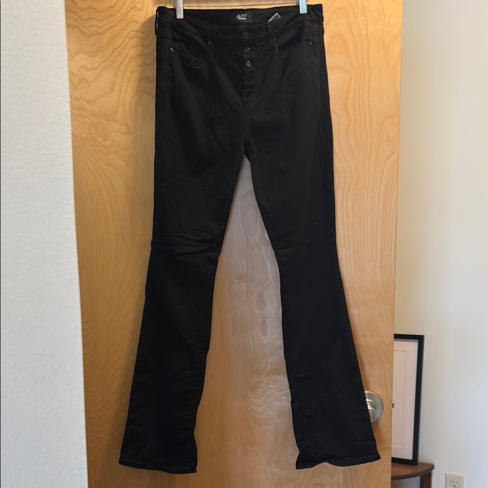 Paige bootcut black jeans